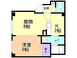 間取図画像 1LDK