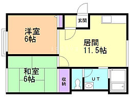 間取図画像 2LDK