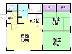 間取図画像 2LDK