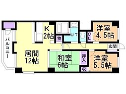 エスクロー澄川 3LDKの間取図画像
