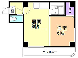 ペルドゥエープス藻岩 1LDKの間取図画像