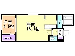 Land Toyohira 1LDKの間取図画像