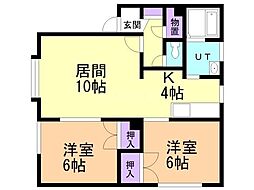 間取図画像 2LDK