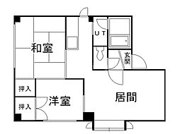 シャペル平岸 2LDKの間取図画像