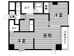 G・セニー学園の杜 2LDKの間取図画像
