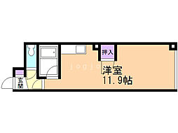 プロビデンス平岸 ワンルームの間取図画像