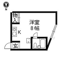 京都府京都市西京区山田車塚町（賃貸マンション1R・5階・20.62㎡） その2