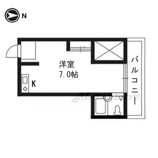 第1レジデンス春田 131｜京都府京都市西京区大枝塚原町(賃貸マンション1K・3階・17.10㎡)の写真 その2