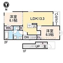 KT南丹 204 ｜ 京都府南丹市園部町木崎町下ヲサ（賃貸アパート2LDK・2階・59.55㎡） その2