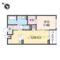 京都府亀岡市篠町広田1丁目（賃貸アパート1LDK・3階・45.60㎡） その2