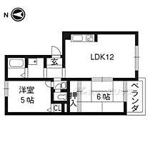 京都府京都市西京区大枝沓掛町（賃貸マンション2LDK・1階・38.88㎡） その2