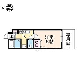 コーポセジュール ワンルームの間取図画像