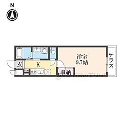 Ａｌｗａｙｓ蓮 1階1Kの間取り