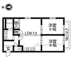 マレ・オット 2LDKの間取図画像