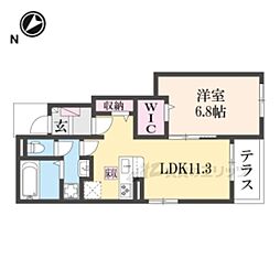 SoleileII 1LDKの間取図画像