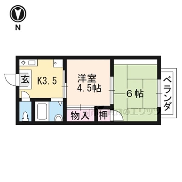 本郷ハイツ 202｜滋賀県大津市一里山4丁目(賃貸アパート2DK・2階・30.00㎡)の写真 その2