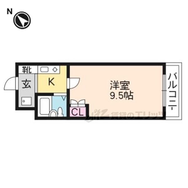 サンレジデンス玉川 1504｜滋賀県草津市野路9丁目(賃貸マンション1K・5階・23.09㎡)の写真 その2