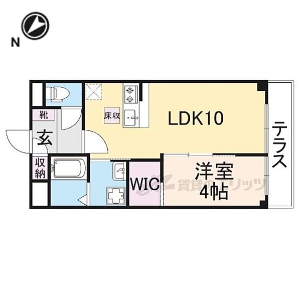 滋賀県大津市月輪2丁目(賃貸マンション1LDK・1階・36.00㎡)の写真 その2