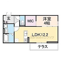 滋賀県大津市大江1丁目（賃貸アパート1LDK・1階・41.86㎡） その2