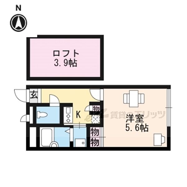 レオパレスブルーレイク唐崎 205｜滋賀県大津市唐崎(賃貸アパート1K・2階・20.28㎡)の写真 その2