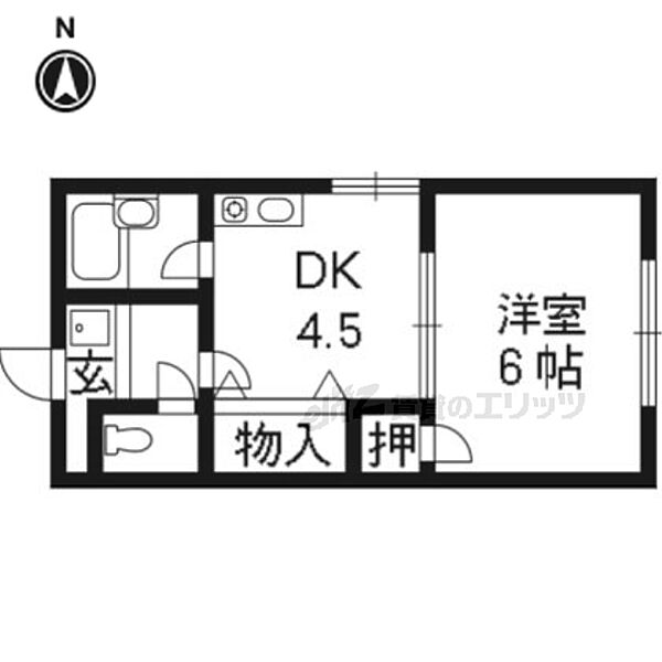 滋賀県大津市瀬田2丁目(賃貸アパート1DK・2階・26.49㎡)の写真 その2