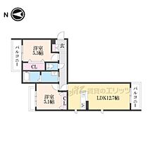 滋賀県長浜市勝町（賃貸マンション2LDK・3階・57.90㎡） その2