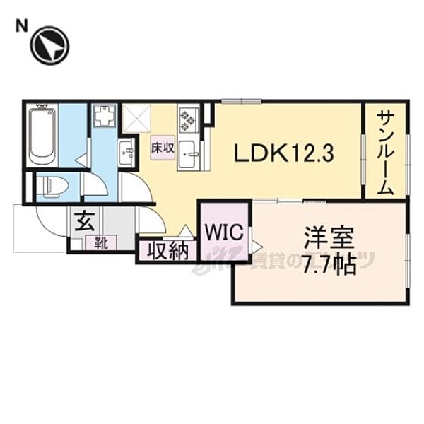 ウエスト・サイド・ヴィラ 101｜滋賀県高島市城山台2丁目(賃貸アパート1LDK・1階・50.14㎡)の写真 その2