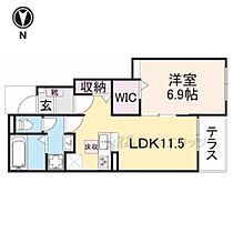 滋賀県湖南市下田字中山（賃貸アパート1LDK・1階・44.20㎡） その2