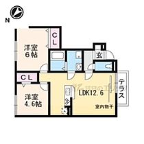 滋賀県大津市下阪本4丁目（賃貸アパート2LDK・1階・51.60㎡） その2