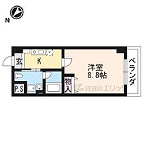 アール・ツー・コート 406 ｜ 滋賀県大津市中央4丁目（賃貸マンション1K・4階・26.86㎡） その1