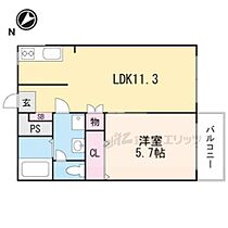 滋賀県甲賀市水口町虫生野中央（賃貸アパート1LDK・2階・37.63㎡） その2