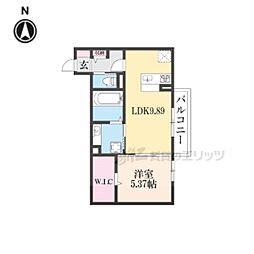 Ｅｌｅｇｒａｎｔｉａ 2階1LDKの間取り