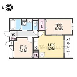 間取図画像 2LDK
