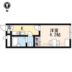 レオパレスベルロード 102 1階1Kの間取り