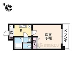 JR東海道・山陽本線 瀬田駅 徒歩11分の賃貸マンション 2階1Kの間取り