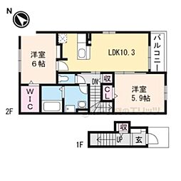 間取図画像 2LDK