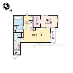 フェリーチェ 1LDKの間取図画像