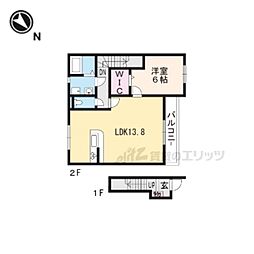 プリズム1 1LDKの間取図画像