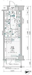 DUO　STAGE調布国領MAXIV DUE 6階1Kの間取り