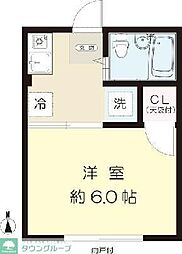 森のハイム 1階1Kの間取り