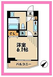 アイルイムーブル百合ヶ丘 1階1Kの間取り