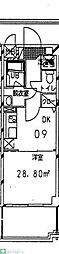 KMリシェス 1DKの間取図画像