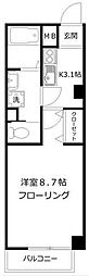 VillaSunRose 1Kの間取図画像