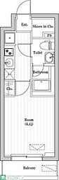 アーバンパーク登戸 1Kの間取図画像