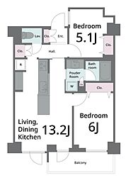 ライフピア新宿中落合 1SLDKの間取図画像