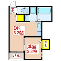 Ｚｅｒｏみやた通り  ｜ 鹿児島県鹿児島市武1丁目11番地7-2（賃貸マンション1DK・3階・25.25㎡） その2