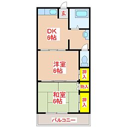 間取図画像 2DK