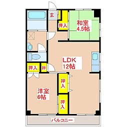 間取図画像 2LDK