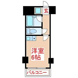 シャトーエスポワール ワンルームの間取図画像