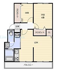 間取図画像 1LDK